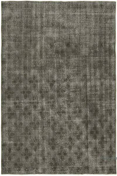 Gri Boyalı El Dokuma Anadolu Halısı - 202 cm x 300 cm