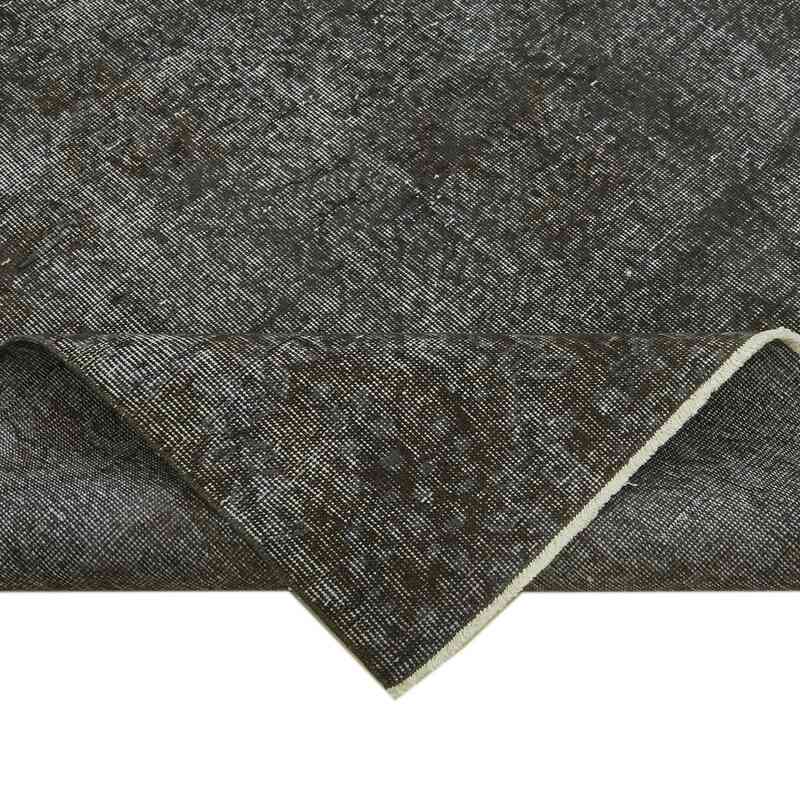Grey Over-dyed Vintage Hand-Knotted Turkish Rug - 6' 5" x 9' 10" (77" x 118") - K0059366