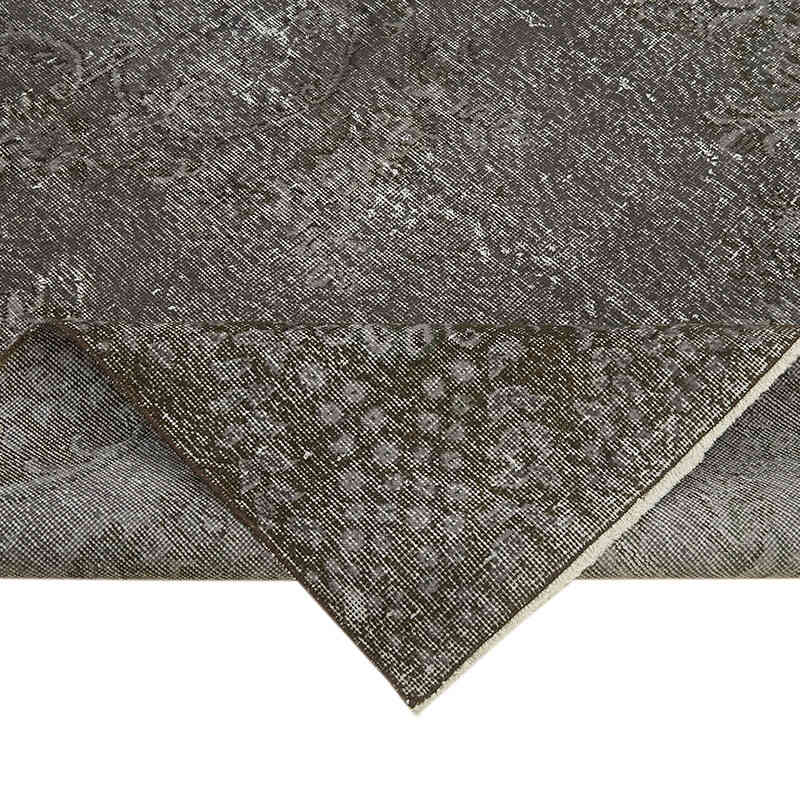 Gris Alfombra Turca Vintage Sobre-teñida - 178 cm x 310 cm - K0059367