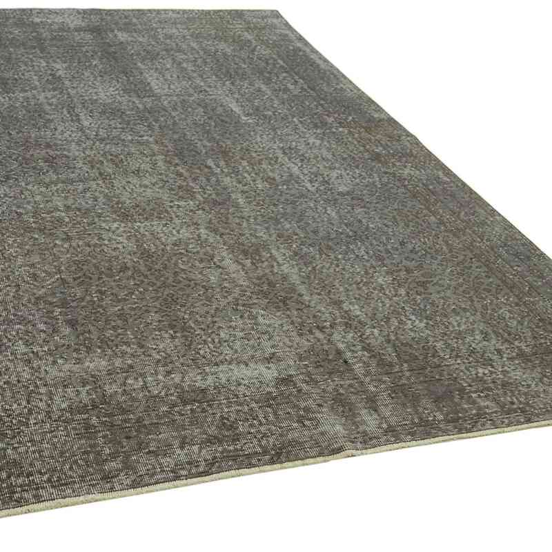 Gris Alfombra Turca Vintage Sobre-teñida - 192 cm x 294 cm - K0059374