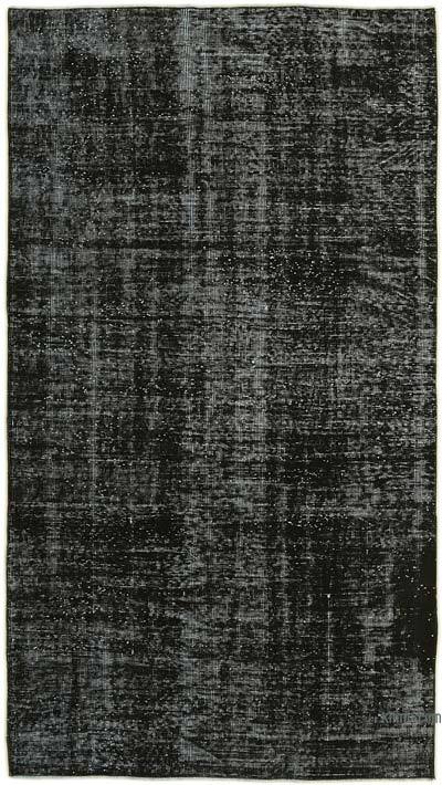 Siyah Boyalı El Dokuma Anadolu Halısı - 136 cm x 239 cm
