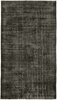 Siyah Boyalı El Dokuma Anadolu Halısı - 163 cm x 283 cm