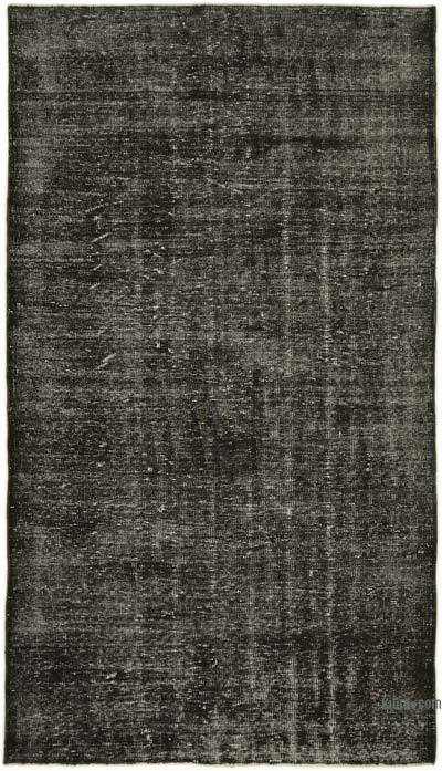 Siyah Boyalı El Dokuma Anadolu Halısı - 163 cm x 283 cm