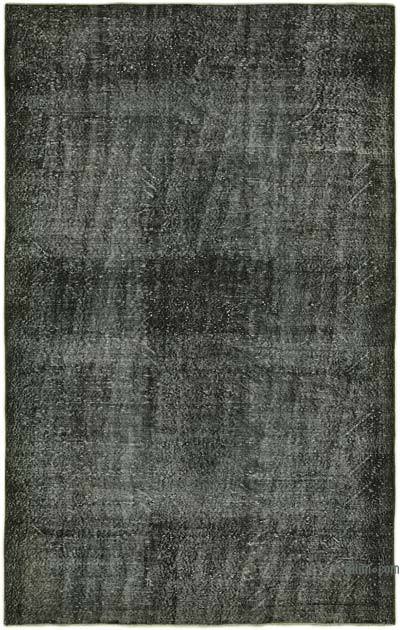 Siyah Boyalı El Dokuma Anadolu Halısı - 178 cm x 279 cm