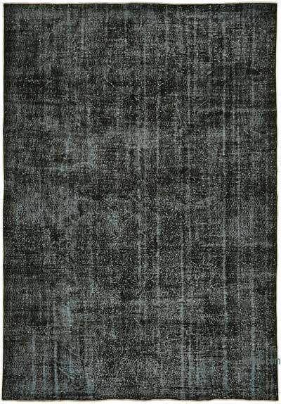 Siyah Boyalı El Dokuma Anadolu Halısı - 215 cm x 305 cm