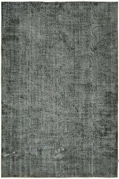 Siyah Boyalı El Dokuma Anadolu Halısı - 220 cm x 326 cm