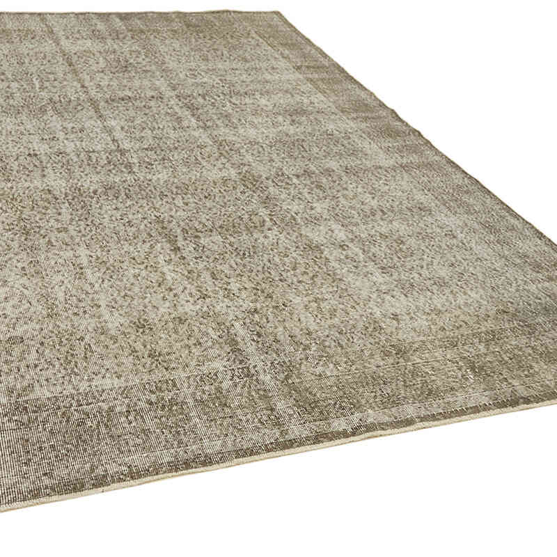 Gri Boyalı El Dokuma Anadolu Halısı - 212 cm x 316 cm - K0059392