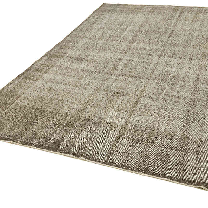 Gri Boyalı El Dokuma Anadolu Halısı - 212 cm x 316 cm - K0059392