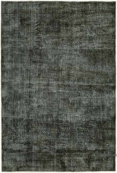Siyah Boyalı El Dokuma Anadolu Halısı - 210 cm x 310 cm
