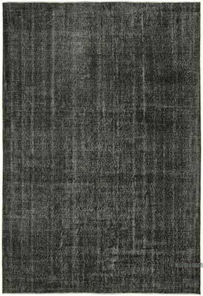 Siyah Boyalı El Dokuma Anadolu Halısı - 214 cm x 315 cm