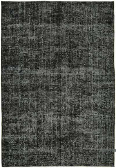 Siyah Boyalı El Dokuma Anadolu Halısı - 222 cm x 317 cm