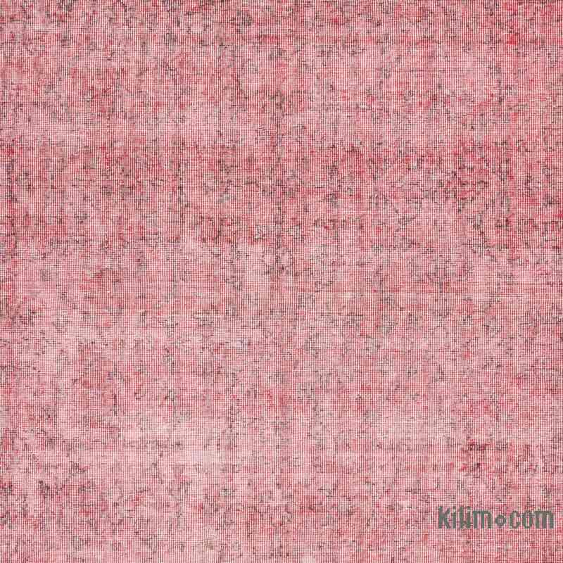 Pink Over-dyed Vintage Hand-Knotted Turkish Rug - 7' 4" x 10' 3" (88 in. x 123 in.) - K0059412