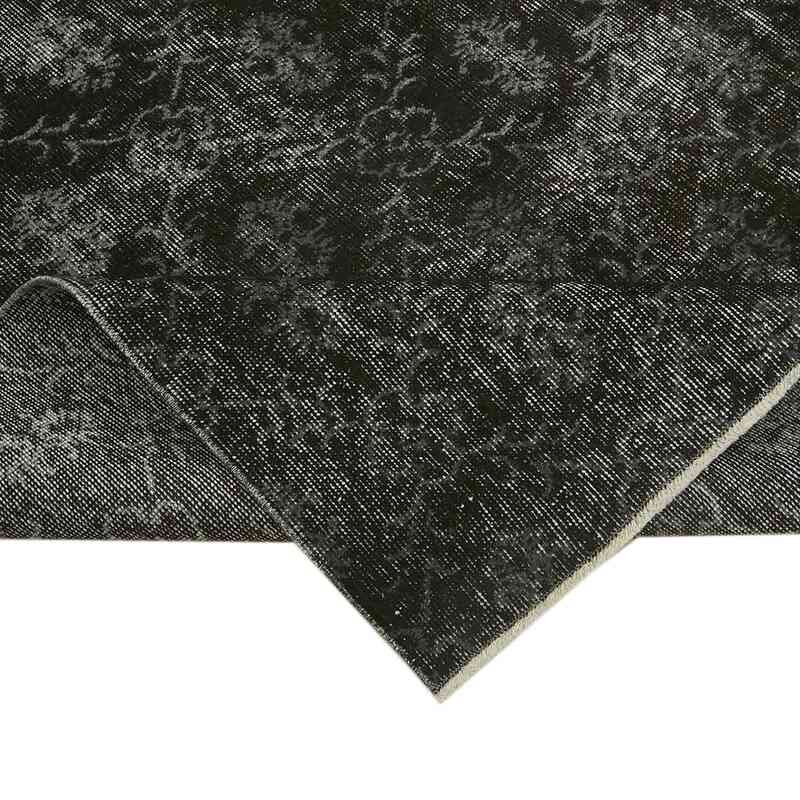Black Over-dyed Vintage Hand-Knotted Turkish Rug - 7' 2" x 10' 9" (86 in. x 129 in.) - K0059413