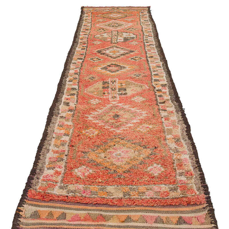 Vintage Tribal Runner Rug - 2' 10" x 10' 10" (34" x 130") - K0059426