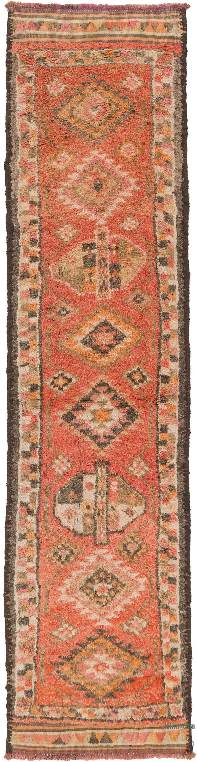 Vintage Tribal Runner Rug - 2' 10" x 10' 10" (34" x 130") - K0059426