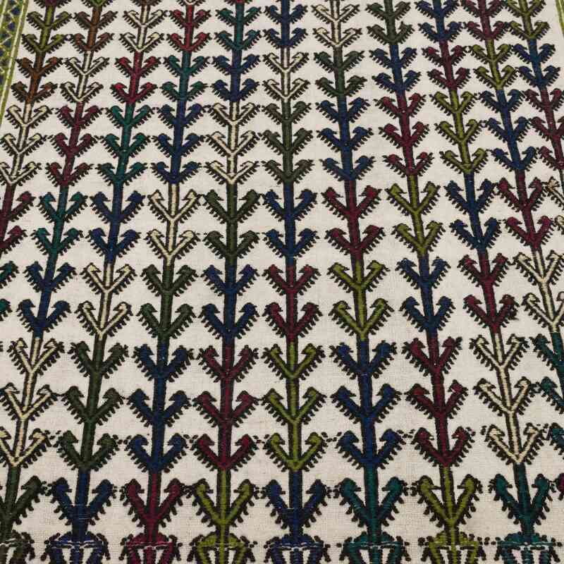 Vintage Konya Cicim Kilim - 105 cm x 146 cm - K0059438