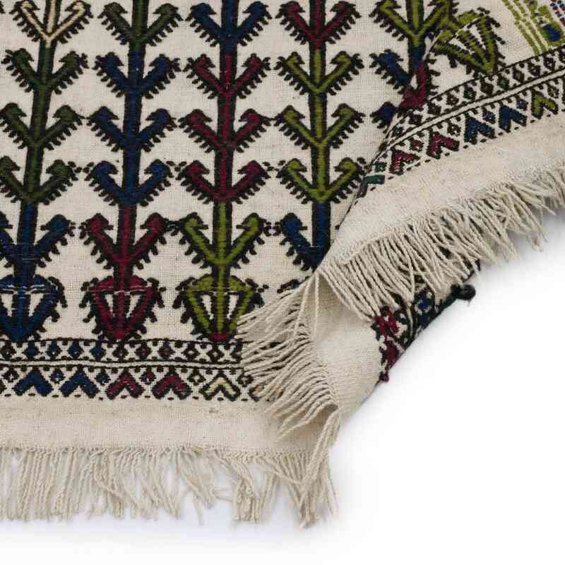 Vintage Konya Cicim Kilim - 105 cm x 146 cm - K0059438