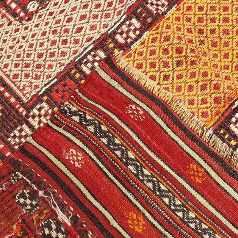 Vintage Fethiye Jijiim Rug - 4' 7" x 5' 11" (55" x 71") - K0059441