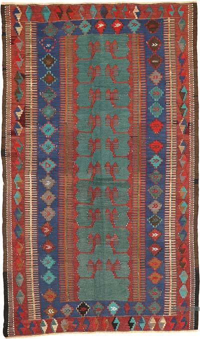 Vintage Konya Obruk Kilimi - 121 cm x 206 cm