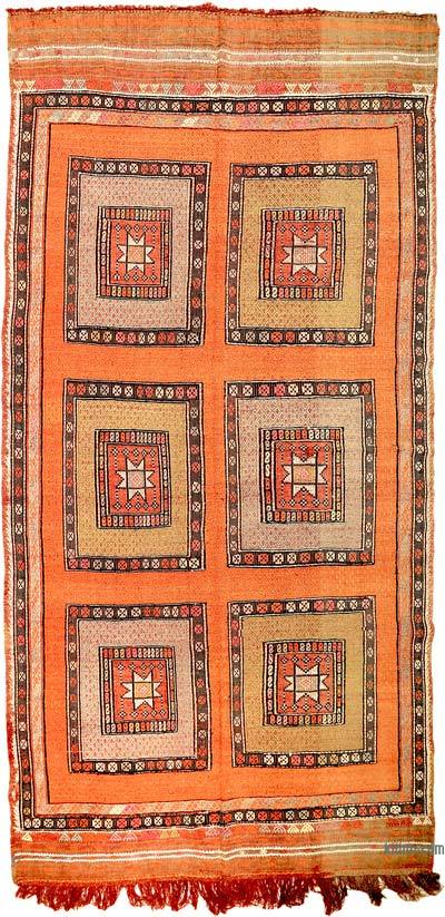 Vintage Fethiye Jijiim Rug - 6' 1" x 11' 6" (73 in. x 138 in.)