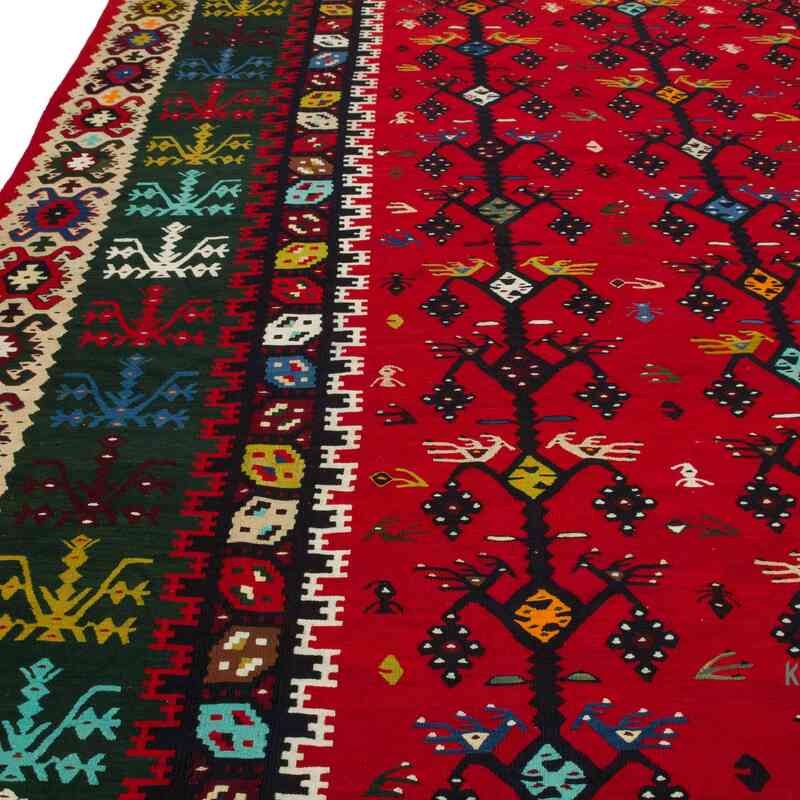 Kırmızı Vintage Şarköy Kilimi - 386 cm x 445 cm - K0059490