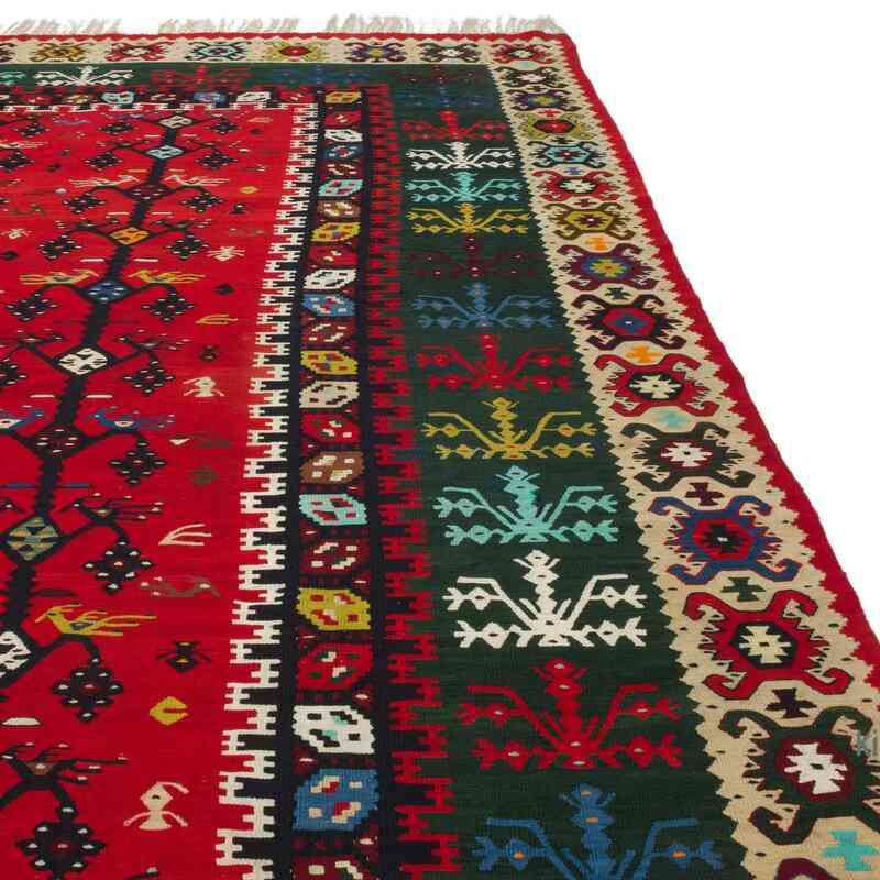 Kırmızı Vintage Şarköy Kilimi - 386 cm x 445 cm - K0059490