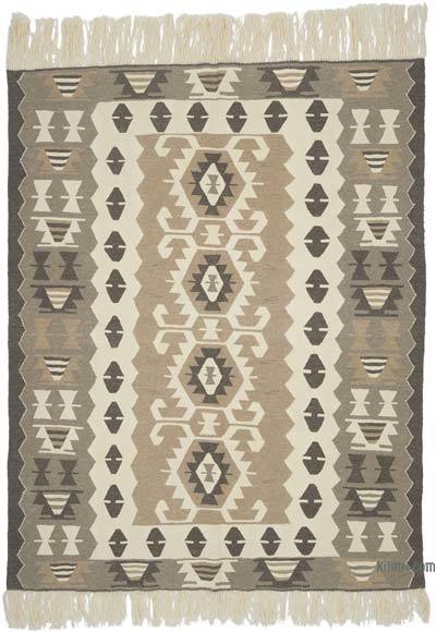 New Handwoven Turkish Kilim Rug - 5' 11" x 7' 5" (71 in. x 89 in.)
