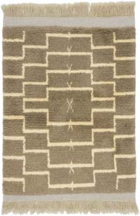 New Moroccan Style Hand-Knotted Tulu Rug - 4' 2" x 5' 9" (50" x 69")
