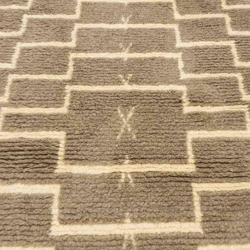 New Moroccan Style Hand-Knotted Tulu Rug - 4' 2" x 5' 9" (50" x 69") - K0059501