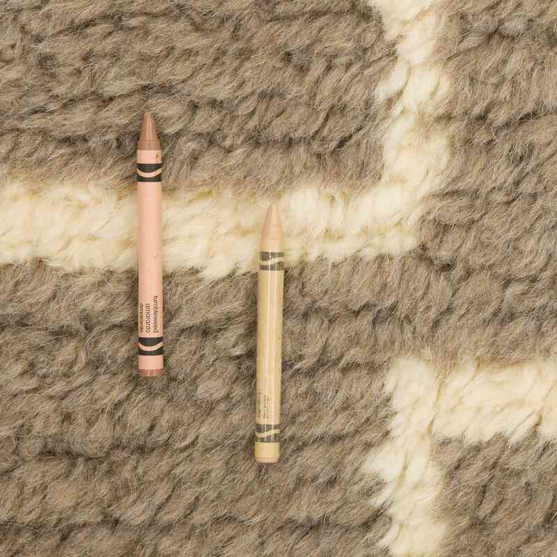 New Moroccan Style Hand-Knotted Tulu Rug - 4' 2" x 5' 9" (50" x 69") - K0059501