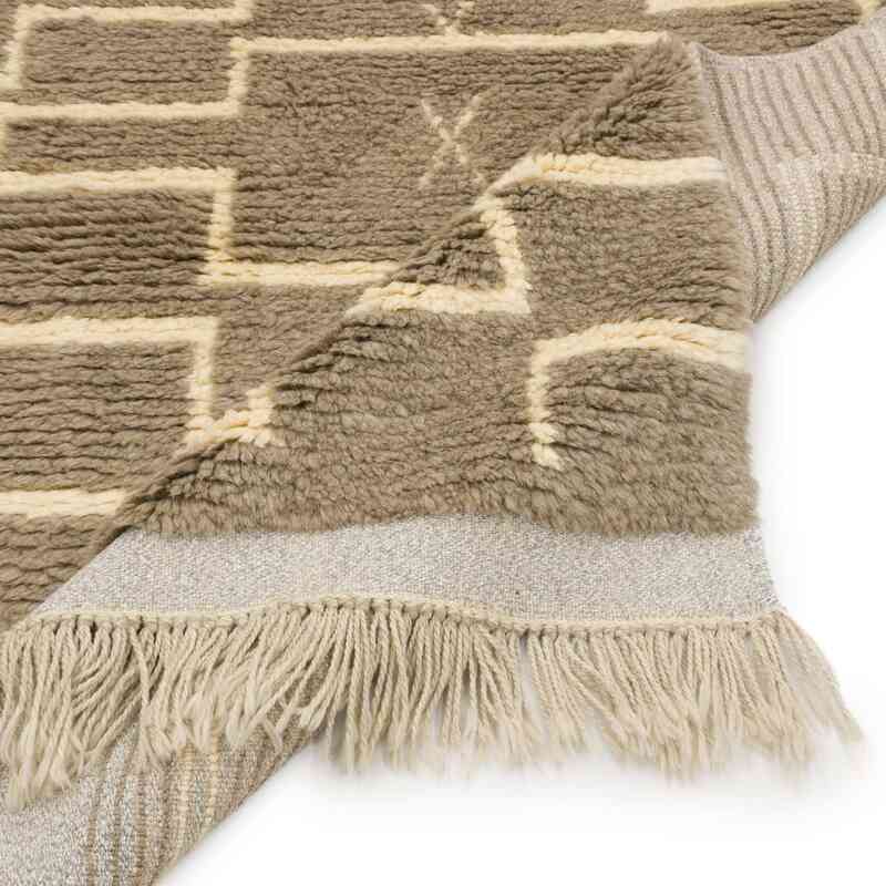 New Moroccan Style Hand-Knotted Tulu Rug - 4' 2" x 5' 9" (50" x 69") - K0059501