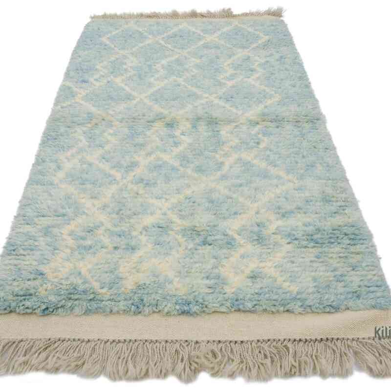 Alfombra 'Tulu' de estilo Marroquí Anudada a Mano - 98 cm x 203 cm - K0059503