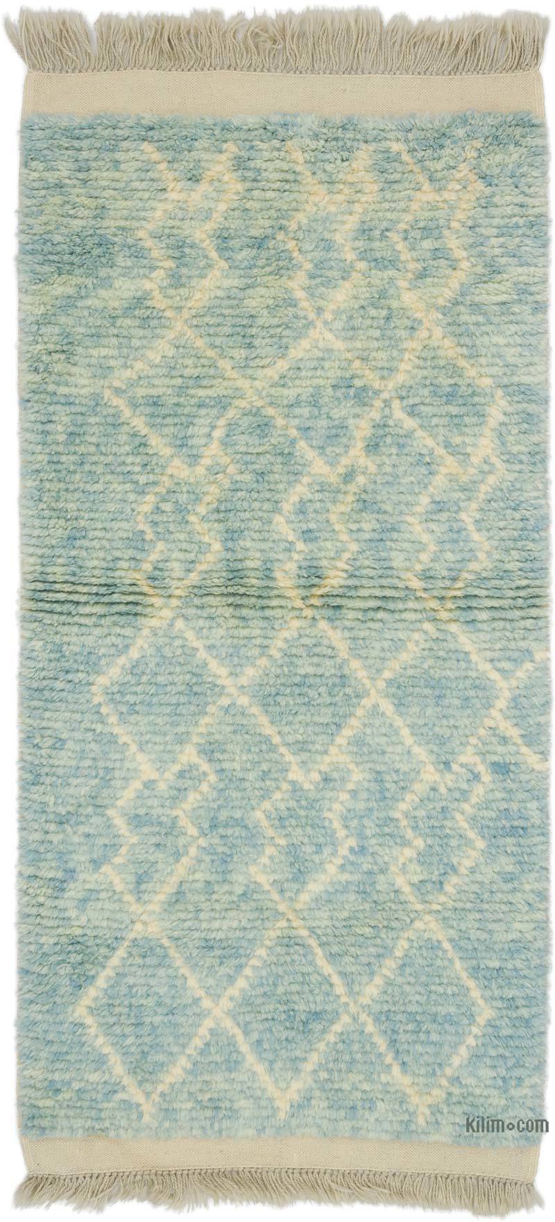 Alfombra 'Tulu' de estilo Marroquí Anudada a Mano - 98 cm x 203 cm - K0059503