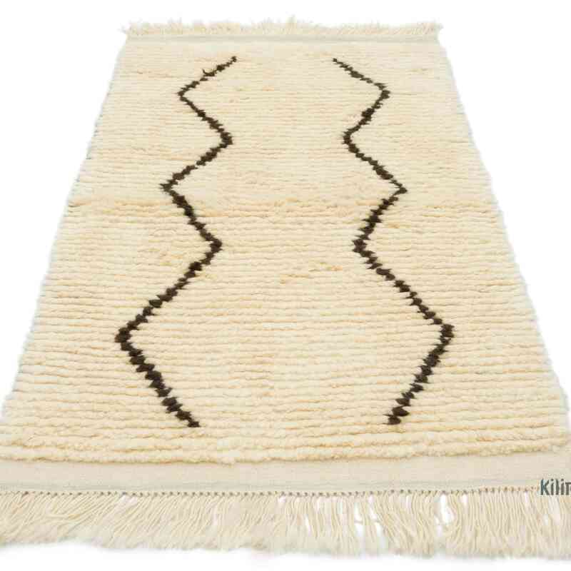 Yeni Fas Stili El Dokuma Tulu - 88 cm x 161 cm - K0059504