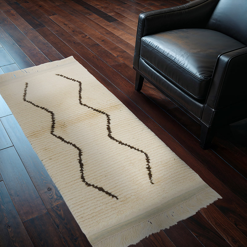 Yeni Fas Stili El Dokuma Tulu - 88 cm x 161 cm - K0059504