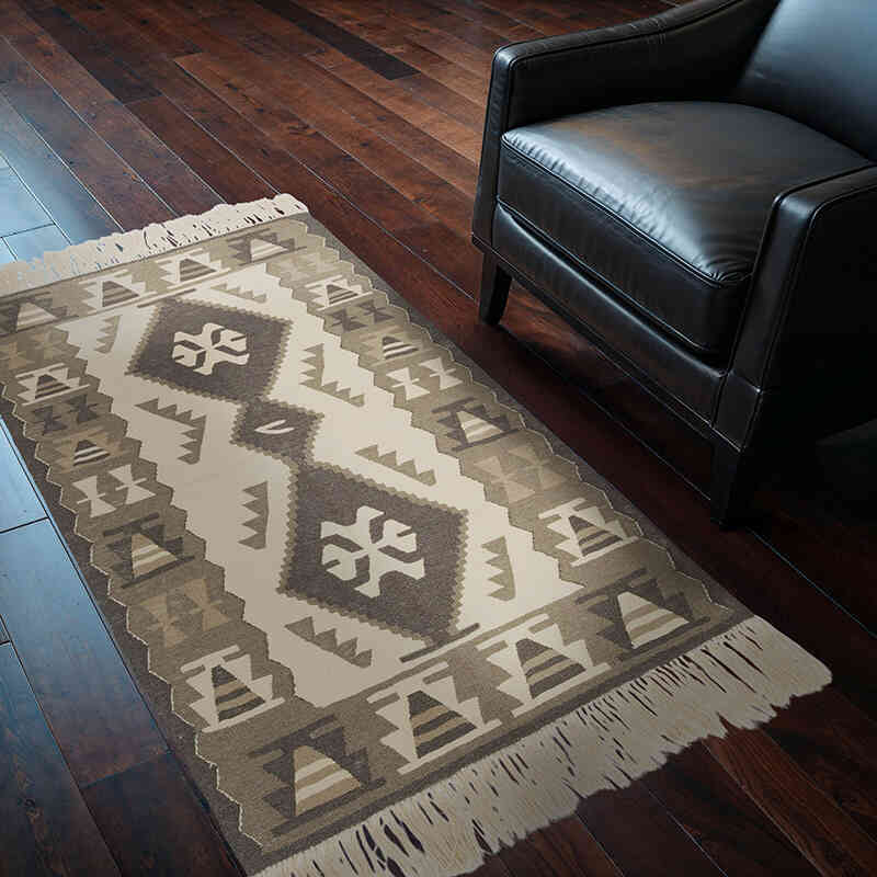 Yeni Kök Boya El Dokuma Kilim - 113 cm x 163 cm - K0059508