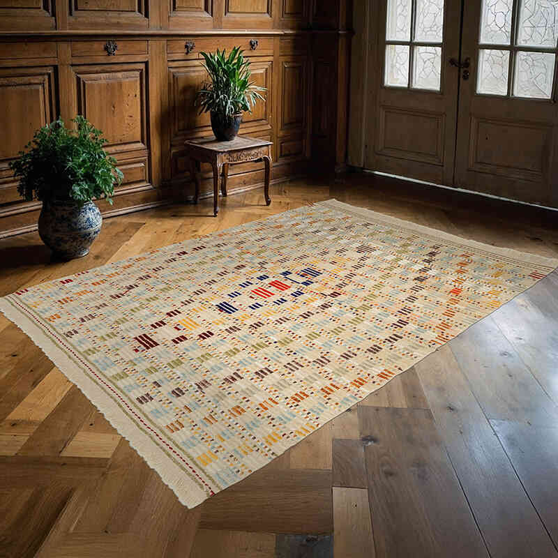Alfombra "Tulu" de estilo marroquí anudada a mano - 172 cm x 233 cm - K0059517