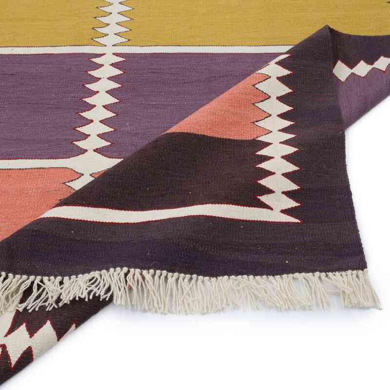 New Handwoven Turkish Kilim Rug - 5' 11" x 9' 1" (71" x 109") - K0059519