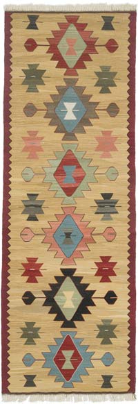 Yeni Kök Boya El Dokuma Yolluk Kilim - 75 cm x 211 cm