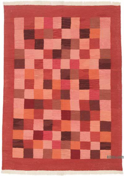 New Handwoven Turkish Kilim Rug - 4' 3" x 5' 9" (51 in. x 69 in.)