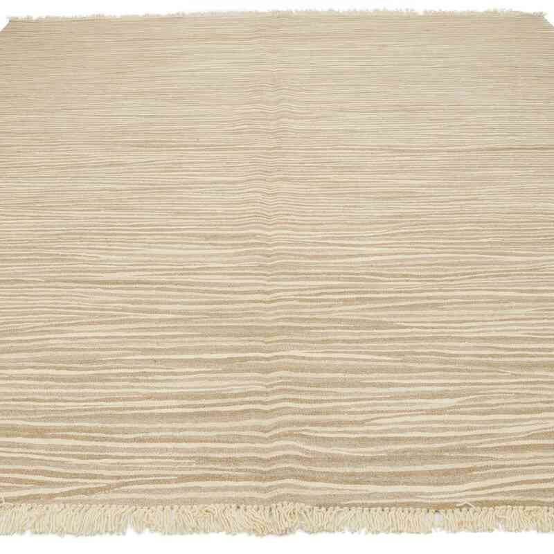 Bej Yeni Kök Boya El Dokuma Kilim - 236 cm x 273 cm - K0059526