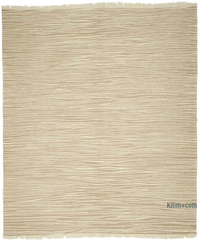 Bej Yeni Kök Boya El Dokuma Kilim - 236 cm x 273 cm - K0059526