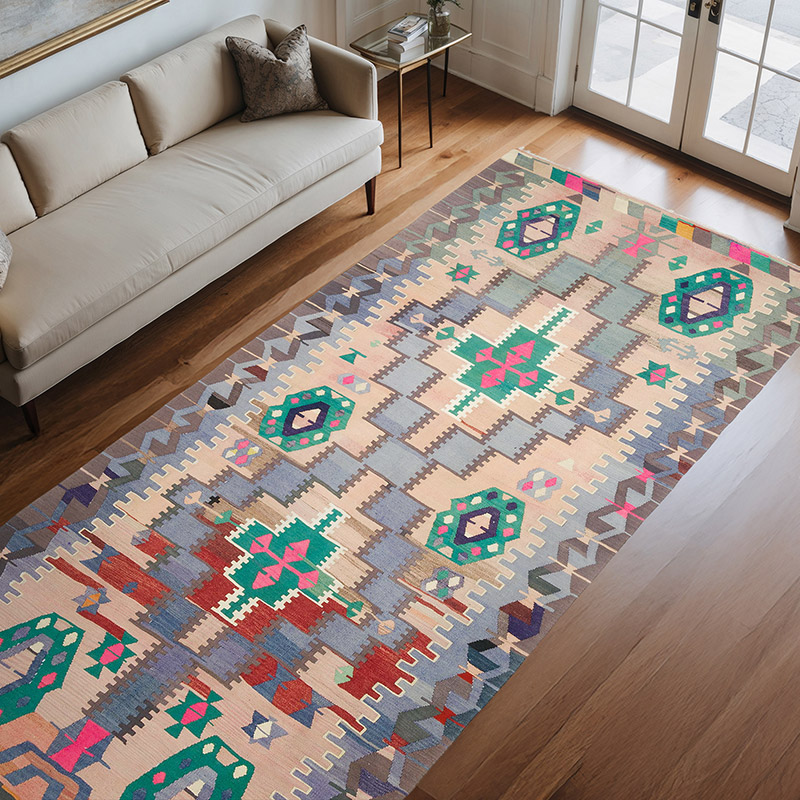 Alfombra Vintage Manisa Kilim - 164 cm x 340 cm - K0059529