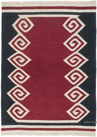 新的手工编织的土耳其乞线地毯-5'x 6'11”（60英寸x 83英寸）
