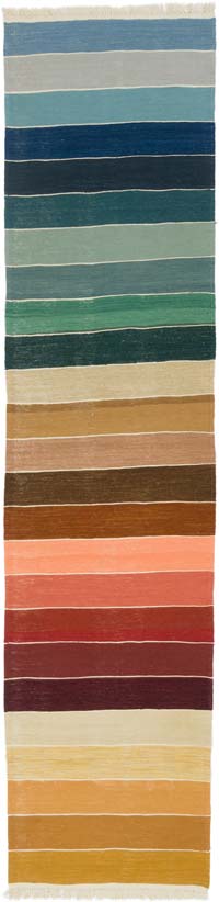 New Handwoven Turkish Kilim Runner - 3'  x 12' 6" (36" x 150")