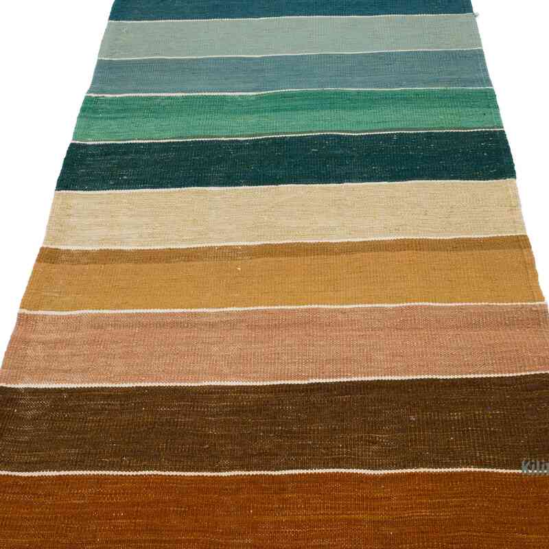 New Handwoven Turkish Kilim Runner - 3'  x 12' 6" (36" x 150") - K0059555
