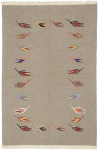 Yeni Kök Boya El Dokuma Kilim - 124 cm x 182 cm