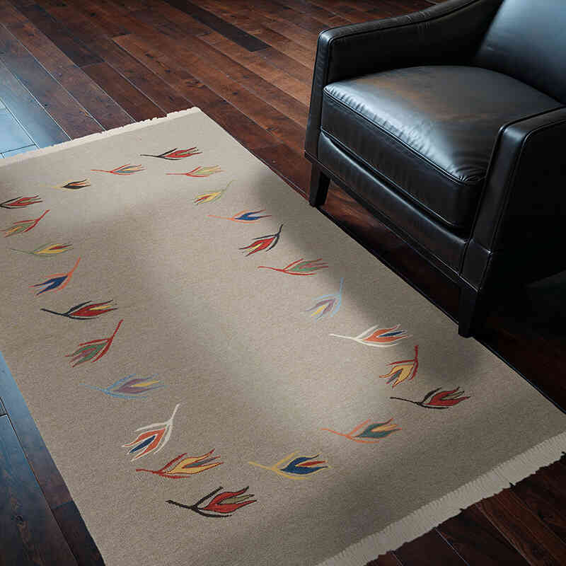 Yeni Kök Boya El Dokuma Kilim - 124 cm x 182 cm - K0059557
