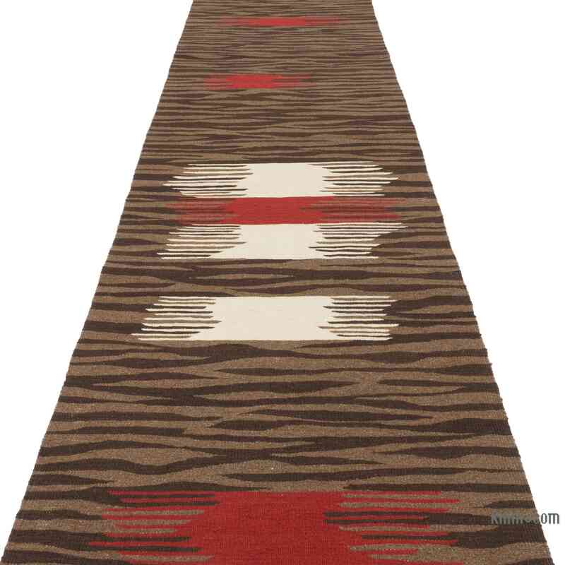 New Handwoven Turkish Kilim Runner - 2' 9" x 11' 3" (33" x 135") - K0059560