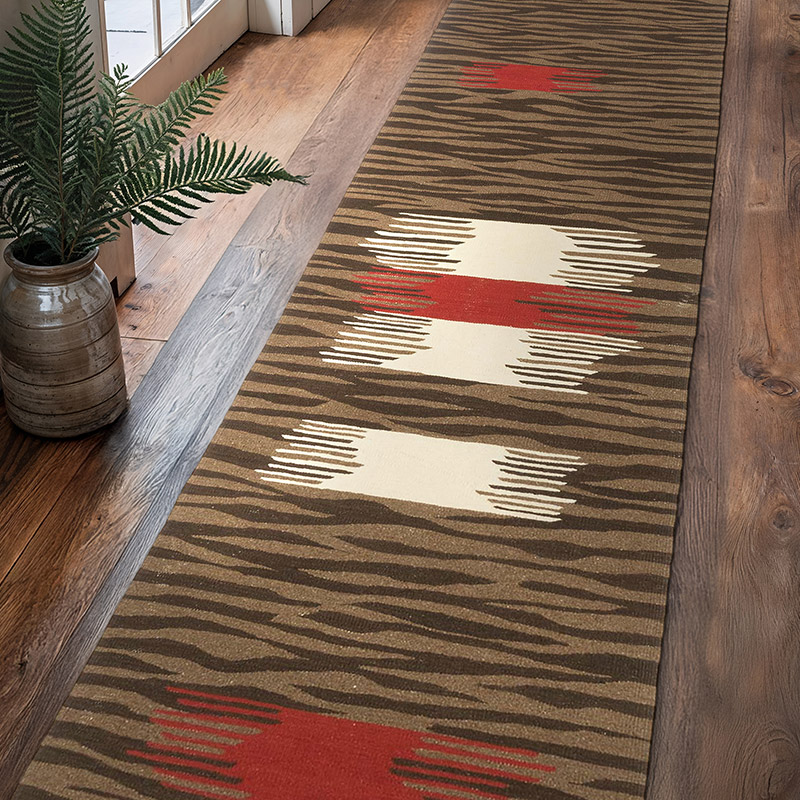 New Handwoven Turkish Kilim Runner - 2' 9" x 11' 3" (33" x 135") - K0059560